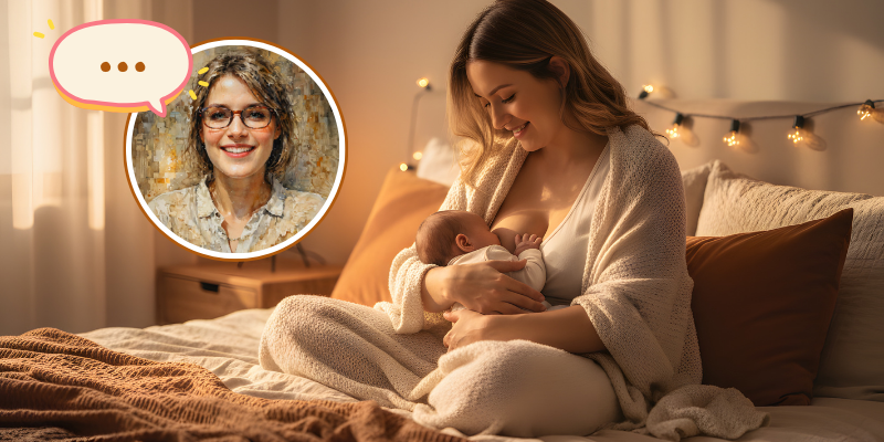 Digitale Stillberatung - Mutter nutzt Stillkinder-KI nachts