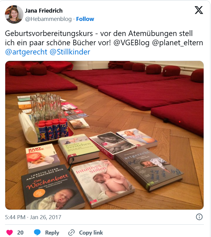Twitter-Post Hebammenblog